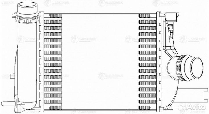 Luzar lric0902 онв радиатор интеркулера для ам Ren