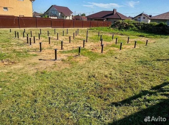 Сваи винтовые под ключ установка