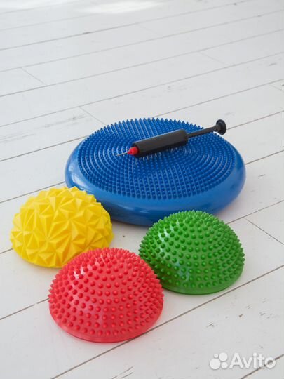 Балансировочная подушка массажные полусферы набор