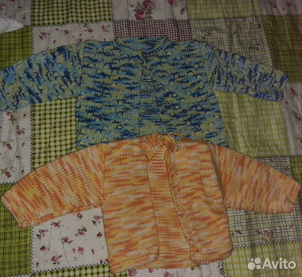 Вязаные кофты на малыша