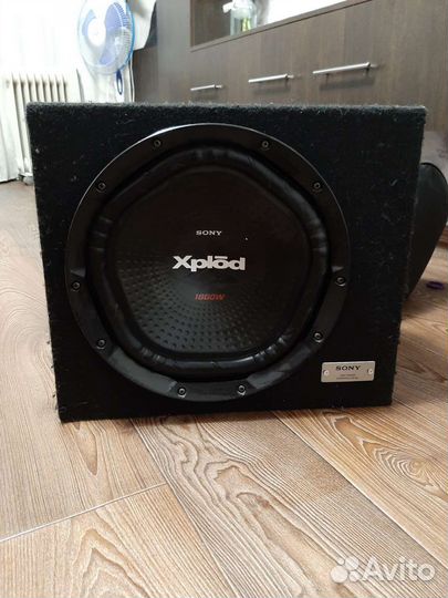 Сабвуфер sony xplod 1800w, Усилитель kenwood