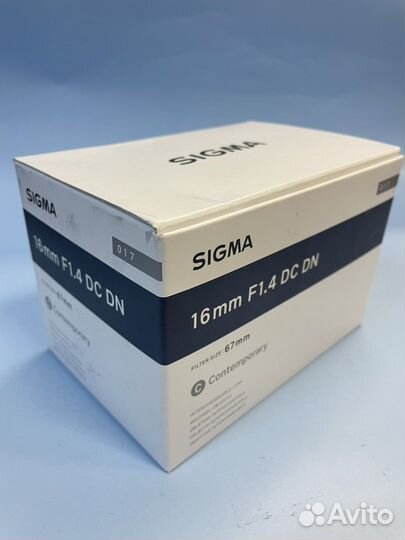 Sigma AF 16mm f1.4 DC DN Sony E новый