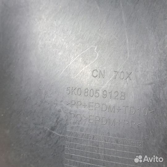 Подкрылок Volkswagen Golf 6 поколение (Mk6), 2008 - 2013 передний левый