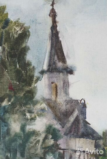 Картина акварель Парк Питера