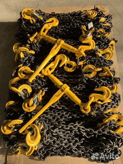 Крепежная цепь на трал 8мм 3м крюк-крюк