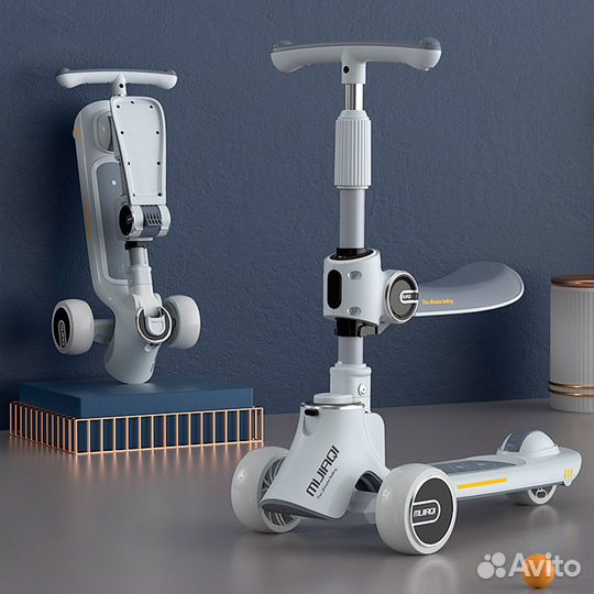 Самокат-беговел 2в1