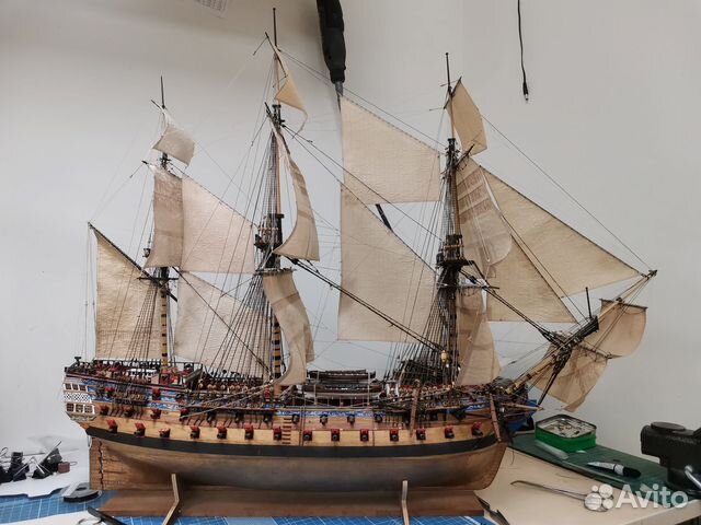 Модель корабля HMS Bellona 1:100