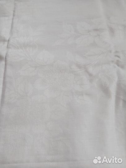 Скатерть с салфетками лен времен СССР