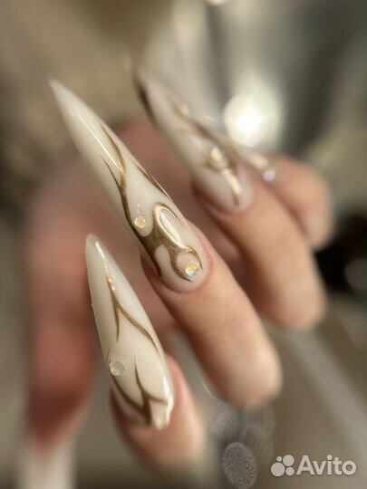 23.09 наращивание ногтей с дизайном (все ключено)