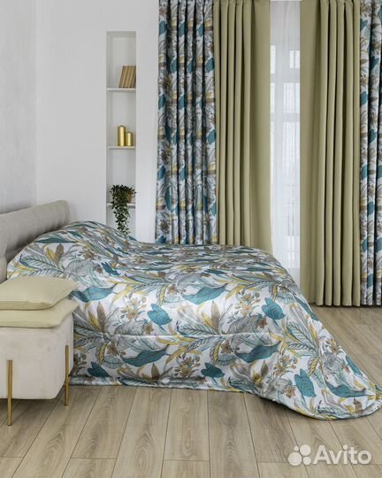 Покрывало Доминик бирюза новое плед на кровать