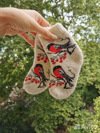 Шерстяные носки детские 2 пары