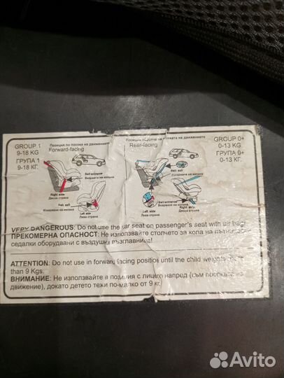 Автомобильное детское кресло от 9 до 36 кг