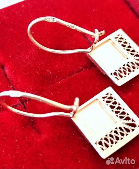 Золотые серьги 585 проба