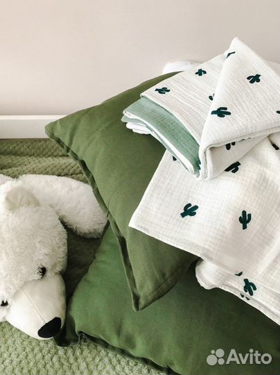 Плед из муслина и пеленка