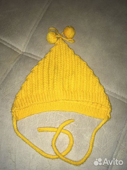 Шапка демисезонная вязаная