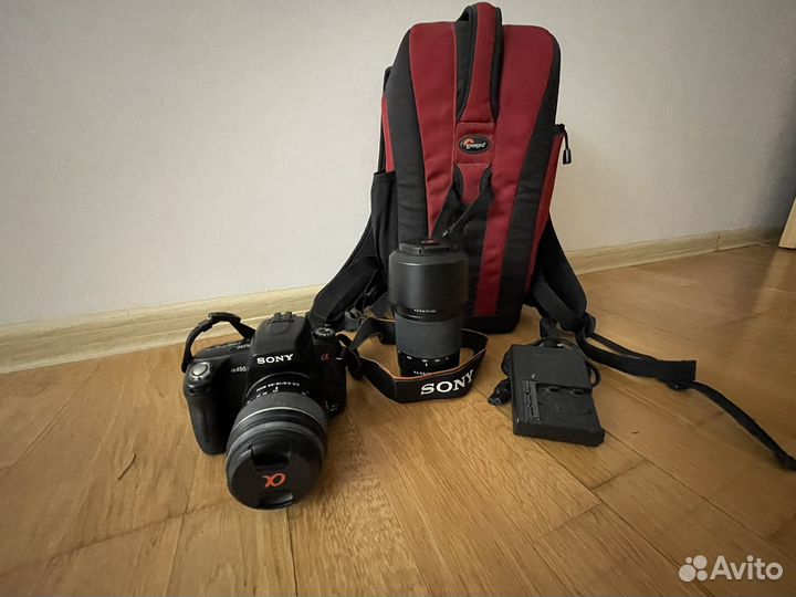 Фотоаппарат sony alpha 450 + 18-55 + 75-300