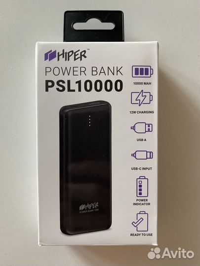 Внешний аккумулятор hiper PSL10000 Black