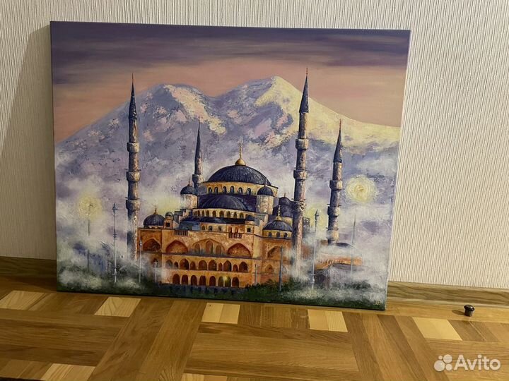 Картина Эльбруса/Мечеть «ай-софья»