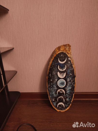 Картина интерьерная на спиле дерева