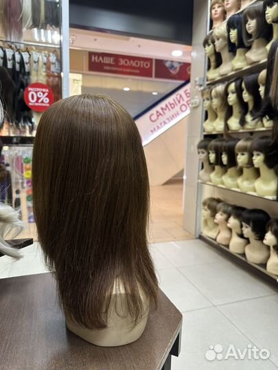 Парик натуральный без челки