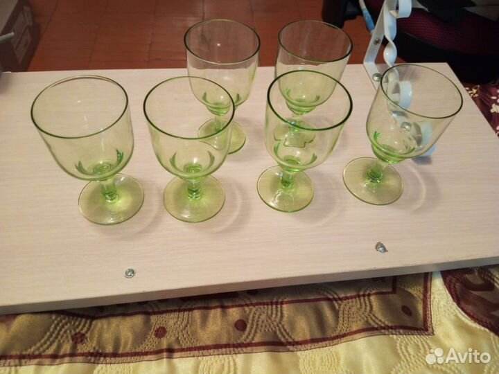 Рюмки цветное стекло СССР