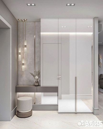 Шкаф распашной с фрезеровкой