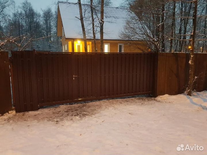 Откатные ворота под ключ