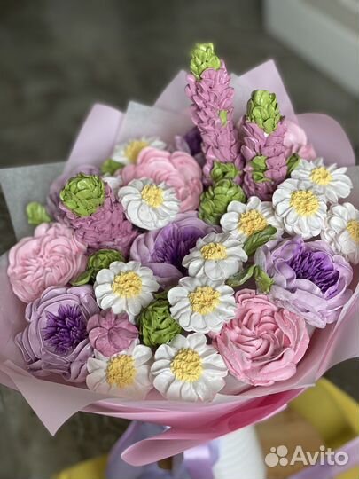 Съедобные букеты из зефира