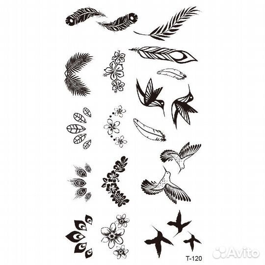 Временные тату наклейки