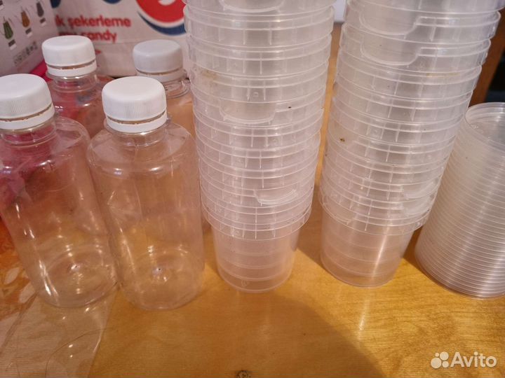 Контейнер 100гр 31шт и 4шт бутылочки