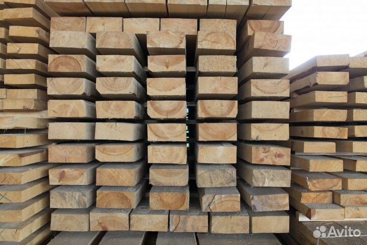 Брус обрезой ест. влаж. хвоя 1 сорт 100х150х6,0