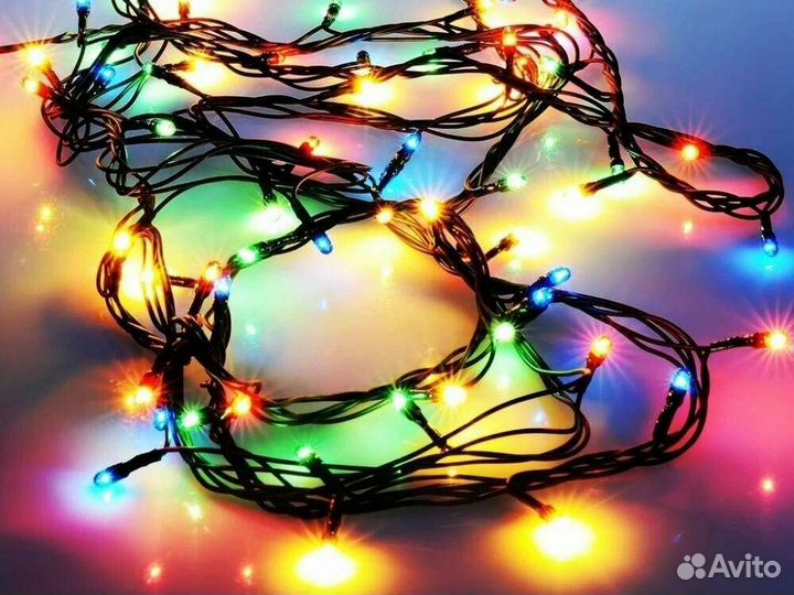 Гирлянда новогодняя на елку (4-ех размеров)