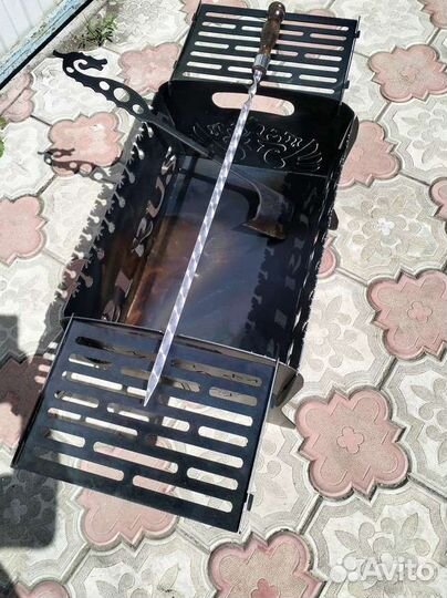 Мангал 21RUS Козловка+чехол+кочерга+2полки