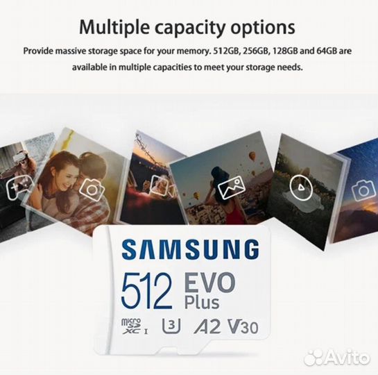 Карта памяти Samsung evo plus 512Gb