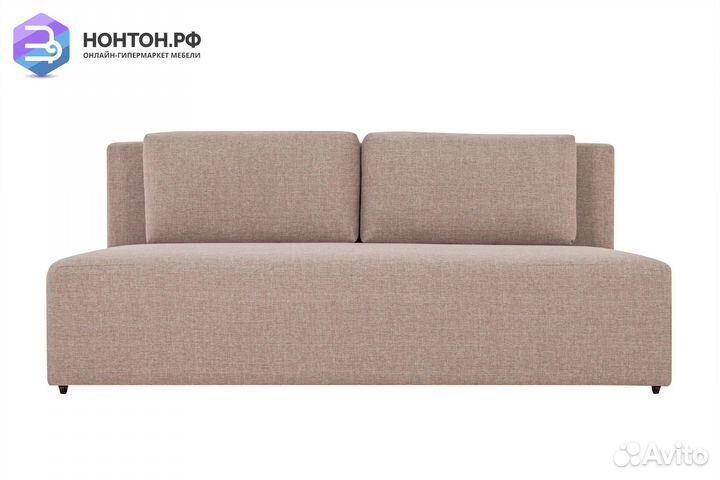 Диван еврокнижка Норд без боковин светло-бежевый