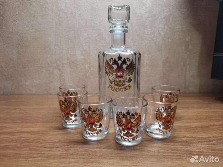 Подарочный набор графин 0,5л + 6 стопок по 50мл