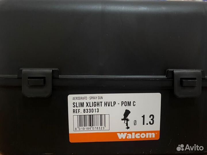 Walcom Slim X-light hvlp краскопульт с манометром