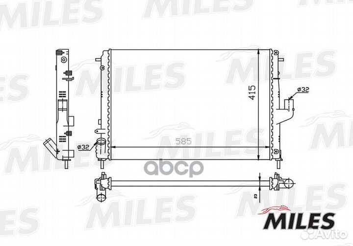 Радиатор (механическая сборка) renault