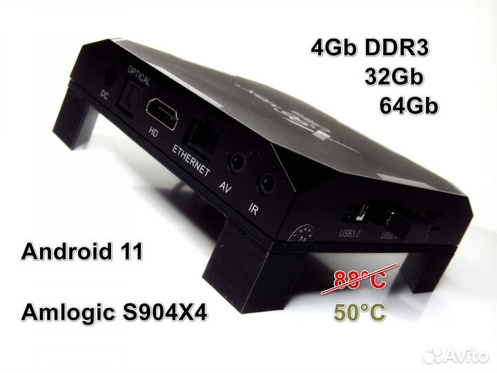 Smart tv тв приставка H96 X96 MAX plus 4 64 vontar