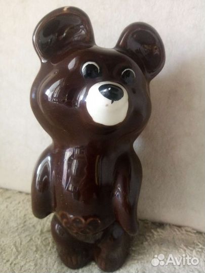 Мишка Олимпийский статуэтка фарфоровая