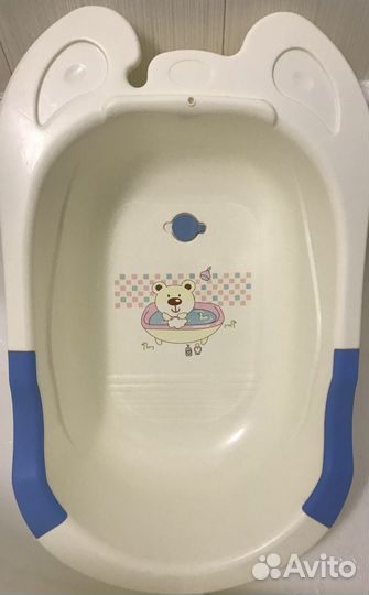 Ванночка pituso с горкой + круг для купания