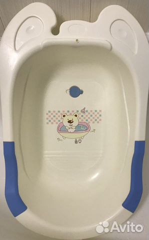 Ванночка pituso с горкой + круг для купания