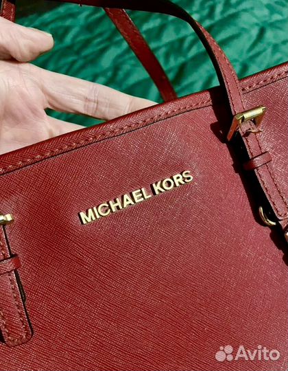 Сумка женская красная Michael Kors