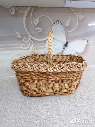 Корзина из натуральной лозы (ива)