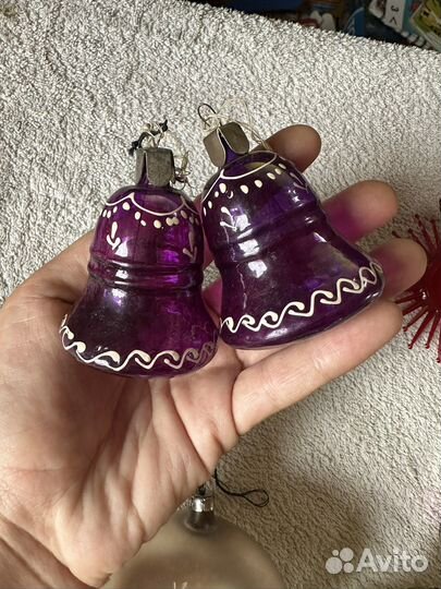 Елочные игрушки стеклянные СССР
