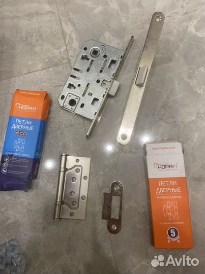 Дверной замок + петли