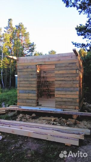 Домик из бруса 3/3 мини дом сруб
