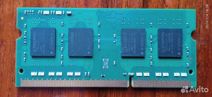 Оперативная память для ноутбука Kingston 4Gb DDR3L