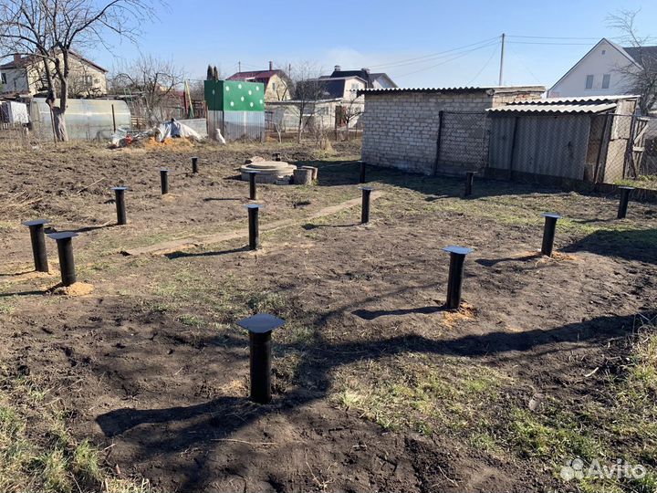 Винтовые сваи Монтаж фундамента на винтовых сваях