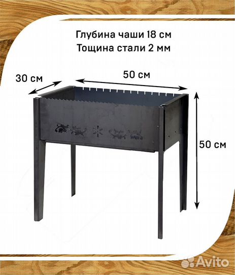 Мангал сборный из стали